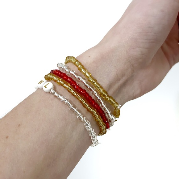 5 Chiefs Taylor Swift Friendship Bracelets 87 Travis Kelce TNT Kansas City Red - Picture 3 of 5